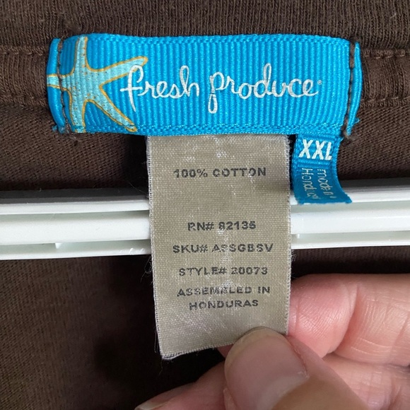 Fresh Produce Hotel Del Coronado Hotel Short Sleeve Top Sz XXL - Picture 3 of 6